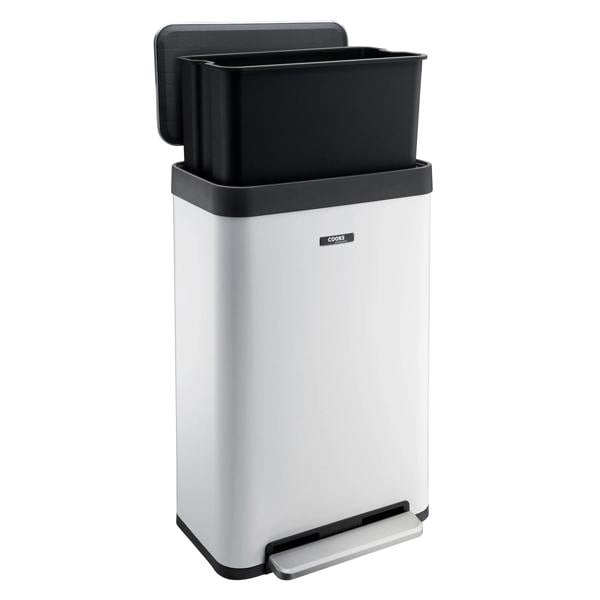 Cooks Professional XL Pedal Bin 65L | White