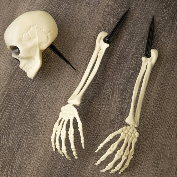 Samuel Alexander 95cm Halloween BoneYard Bones Skeleton Decoration with Ground Stakes