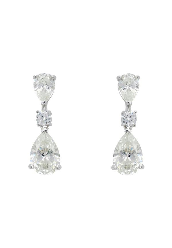 Diamond small drop earrings.
