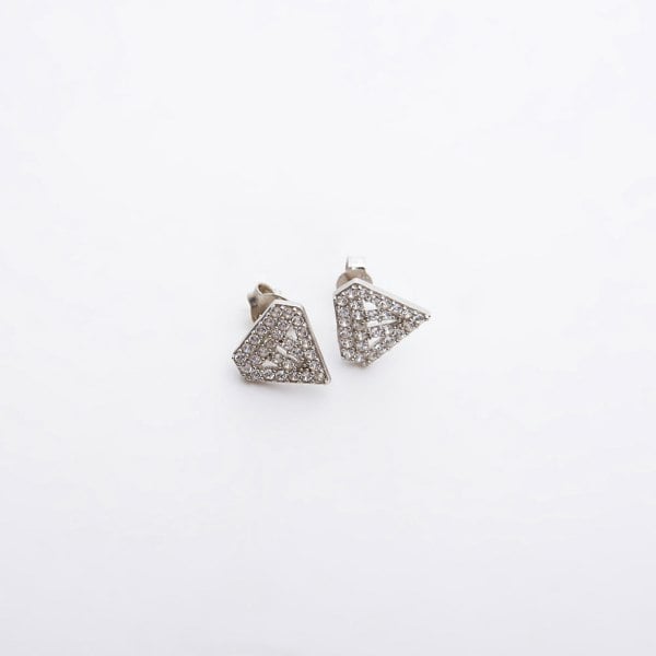 Spero London Sterling Silver Diamond Stud Earrings