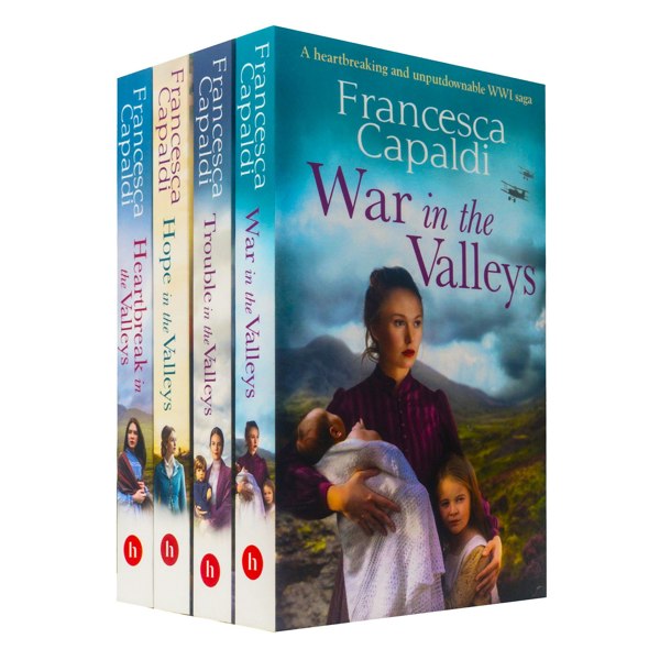 Francesca Capaldi 4 Book Set Heartbreak in the Valleys, War in the Valleys & more