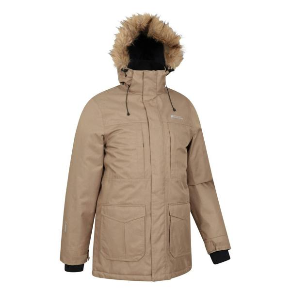 Mountain Warehouse Mens Gorge II Long Jacket - Stone - 