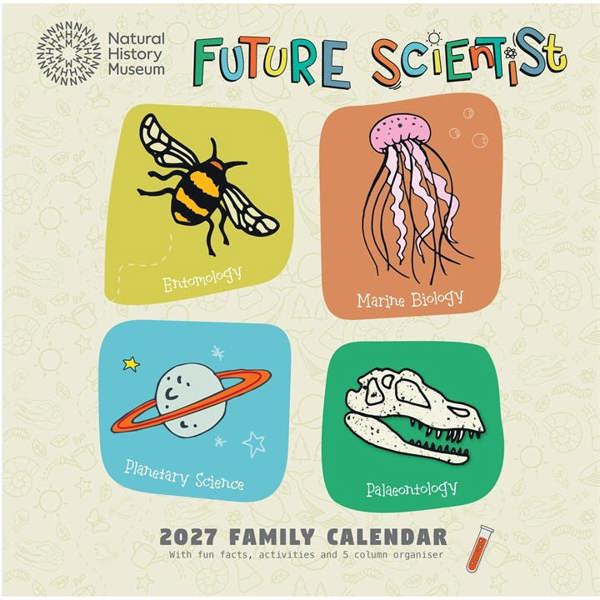 Natural History Museum, Future Scientist Family Planner 2027, Family Planners, Month To View, Natural World, Gift