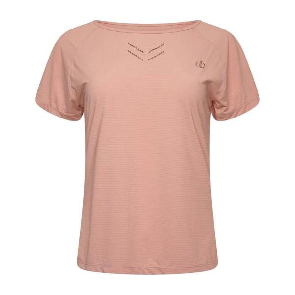 Dare 2B Womens/Ladies Crystlz Plain Crew Neck T-Shirt - Powder Pink - 