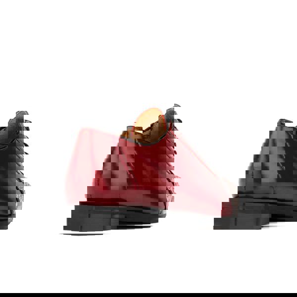 Embassy London Sloan - Red - Women's Leather Oxford with Snakeskin toe