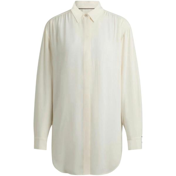 Boss Womens/Ladies Benika Long-Sleeved Blouse - White - 