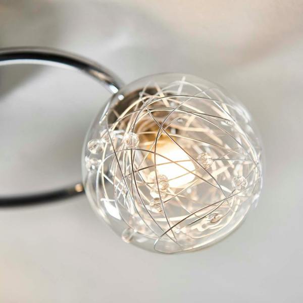 Pagazzi Lighting Jaymie 3 Light Chrome Semi-Flush Ceiling Light