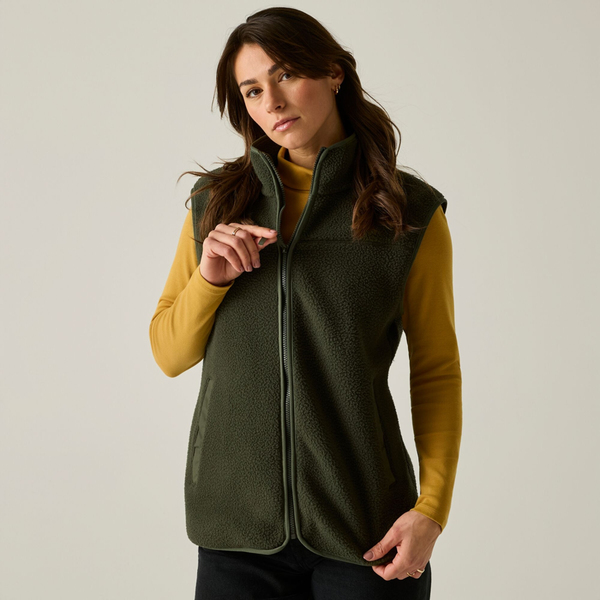 Regatta Womens Frankie Borg Body Warmer - Dark Khaki