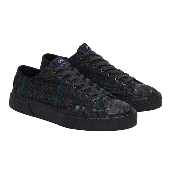 Superga Unisex Adult 2432 Works Patchwork Wool Trainers - Navy/Brown Honey/Grey - 