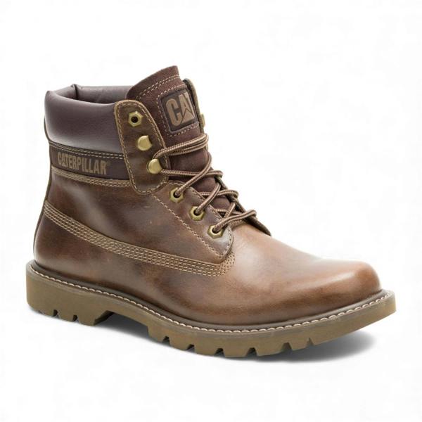 Caterpillar CAT (Caterpillar) Colorado 2.0 Fossil Brown Leather Hiking Ankle Boots