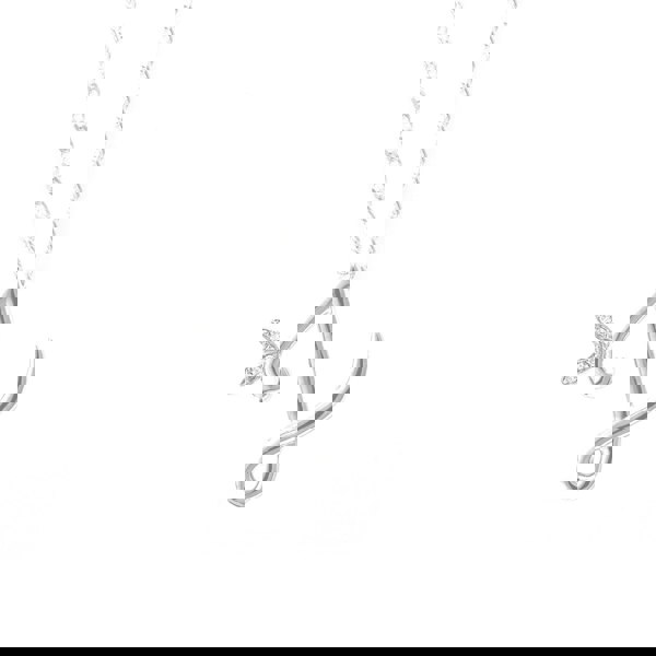 Say It With Winged Diamond Initial Necklace - Sterling Silver