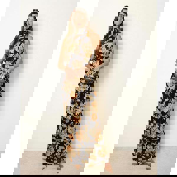 Blue Vanilla Luxe One Shoulder Scarf Dress