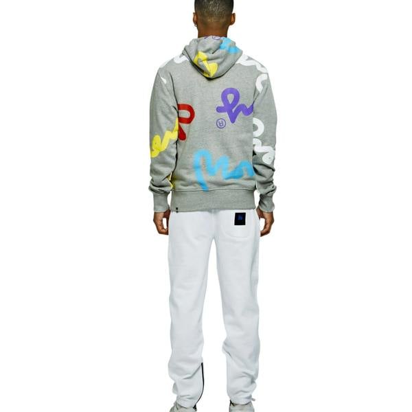 Money Mens Graphic Print Hoodie - Grey - 