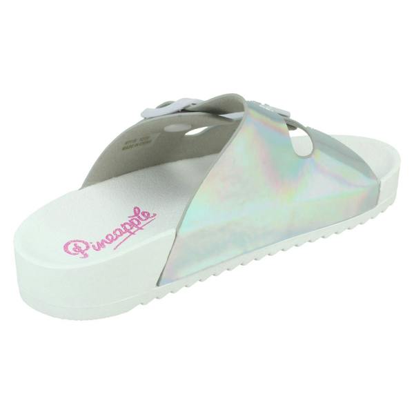 Pineapple Girls Pineapple Hologram Mule Sandals/Sliders H1119