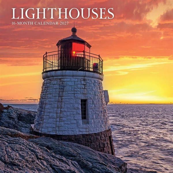 Lighthouses Calendar 2027, Wall Calendars, Month To View, Travel, Gift