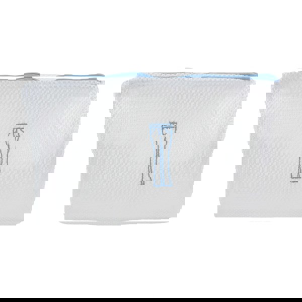 JVL Luxury Embroidered Mesh Laundry Bags For Delicates, Set of 5, White
