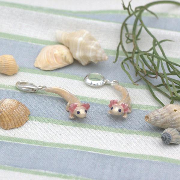 Mylee London Axolotl Charm - Enamelled Sterling Silver