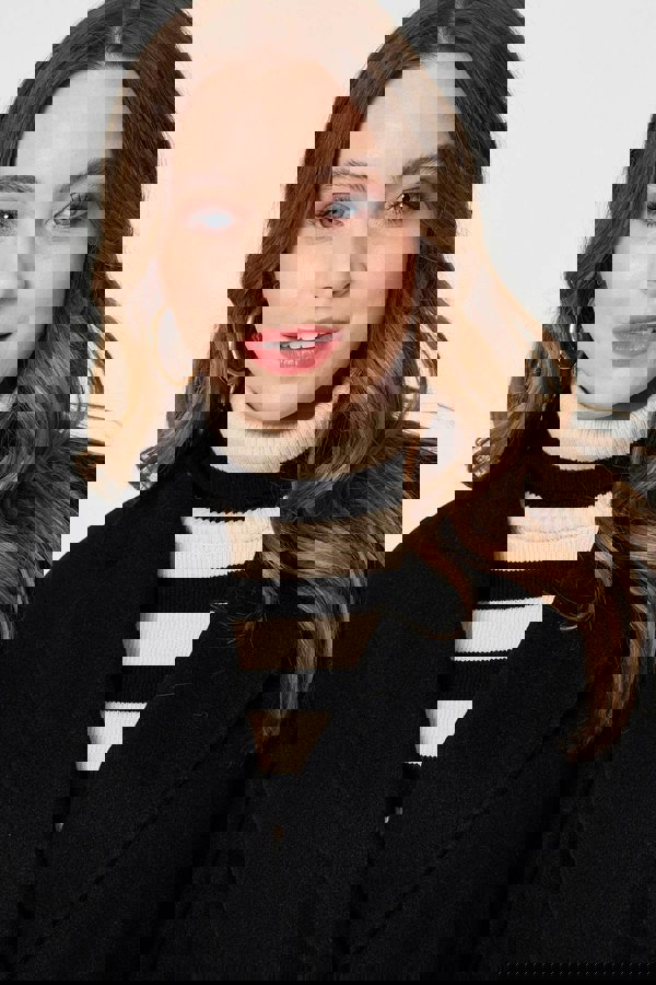 Black | Cape Coat With Belt
