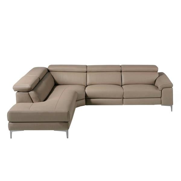 Angel Cerdá Relax corner sofa in mink leather 6042/6043