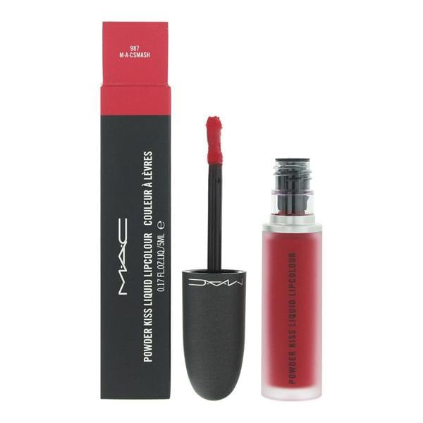 MAC Powder Kiss Liquid Lipstick Lipcolour 5ml - 987 M.A.CSmash