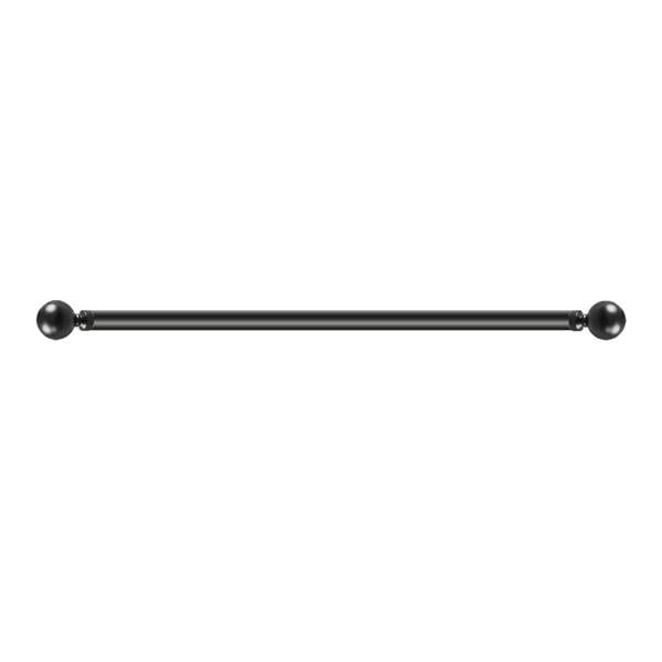 Marlow Steel Curtain Rod Quiet Rail Pole Set Extendable Adjustable Home Hotel