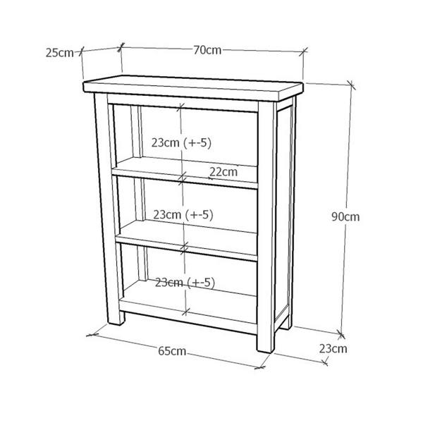 Cabinet Bits Bookcase 90x70x25cm