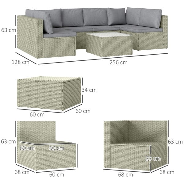 Rattan Sofa Set