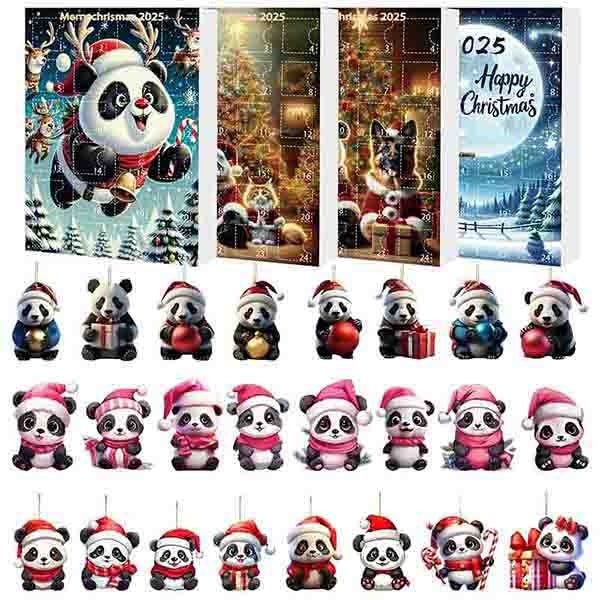 Leaper Cute Panda Hanging Decoration Christmas Calendar Blind Box