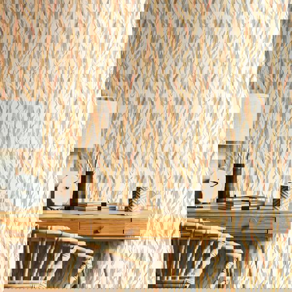 Hoopla Walls Eucalyptus Whisper - Sand & Peach 10m Wallpaper