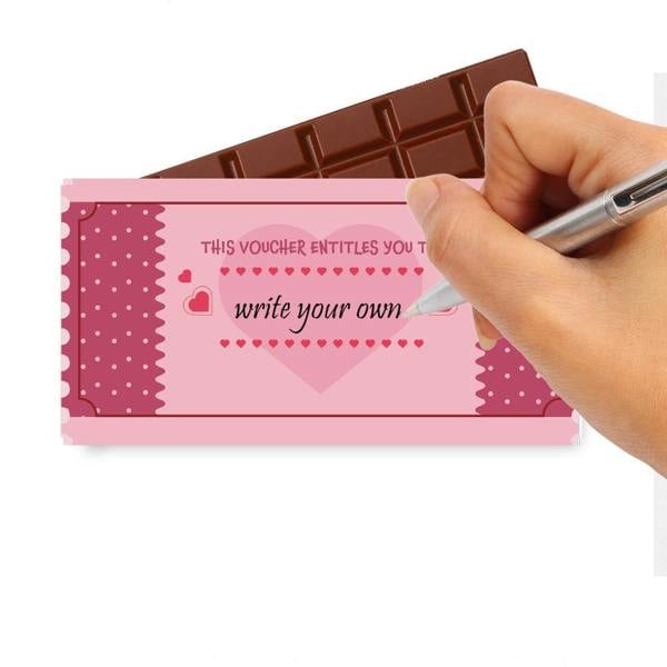 CHOC ON CHOC Write Your Own Chocolate Love Token