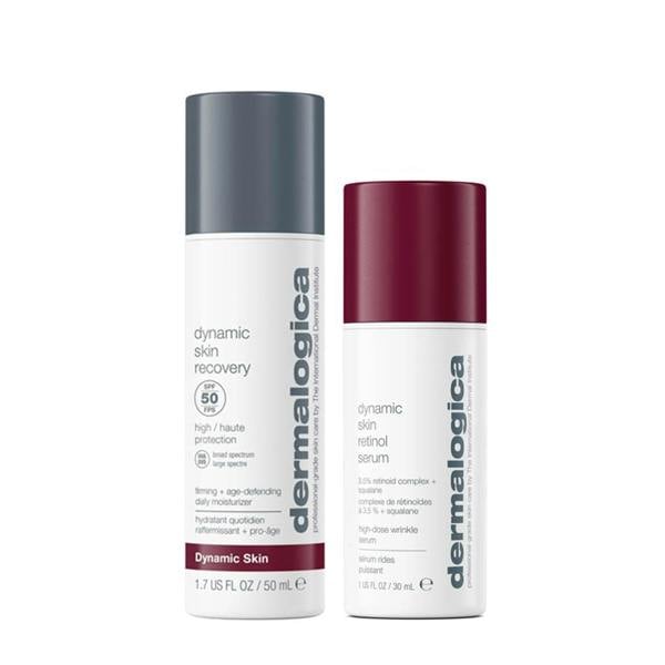 Dermalogica Dynamic Skin Retinol Serum Dynamic Skin Recovery Moisturizer Duo
