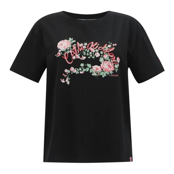 Regatta Womens/Ladies Cath Kidston Floral Oversized T-Shirt - Black - 