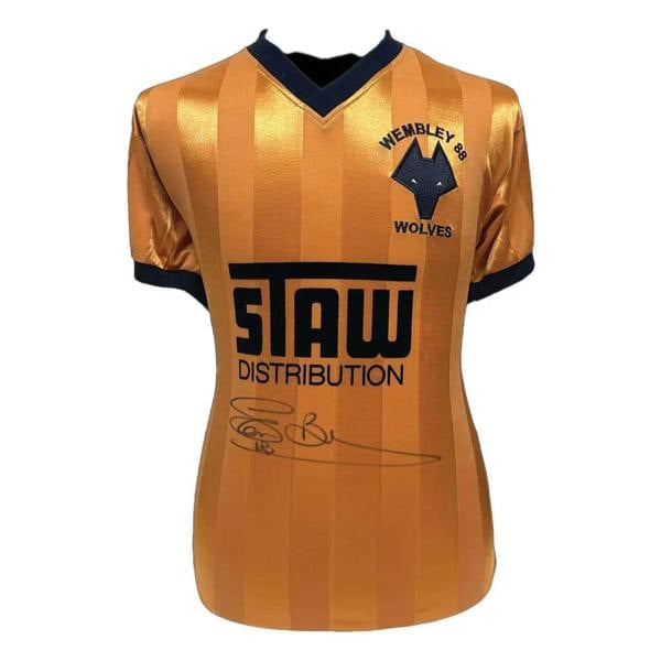 Steve Bull signed Wolves Shirt — Unframed