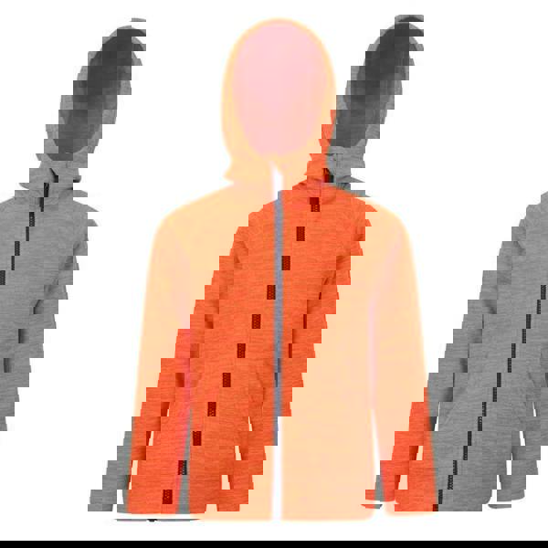 Mountain Warehouse Childrens/Kids Snowdonia Microfleece Full Zip Hoodie - Orange - 