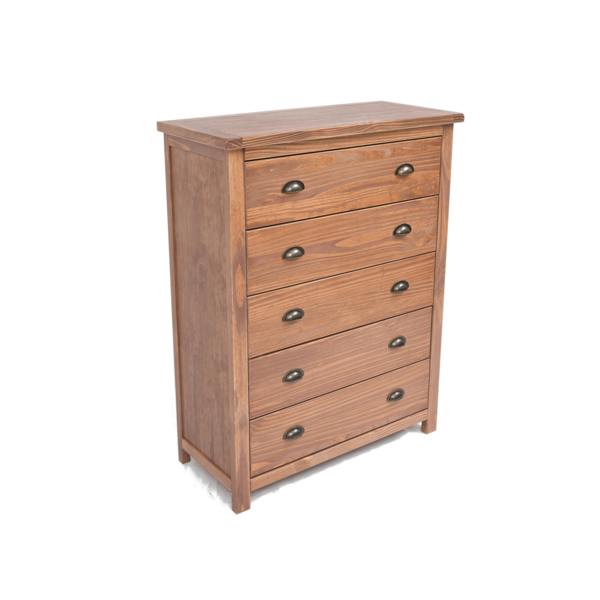Cabinet Bits Padua 5 Drawer Chest of Drawers Brass Cup Handle