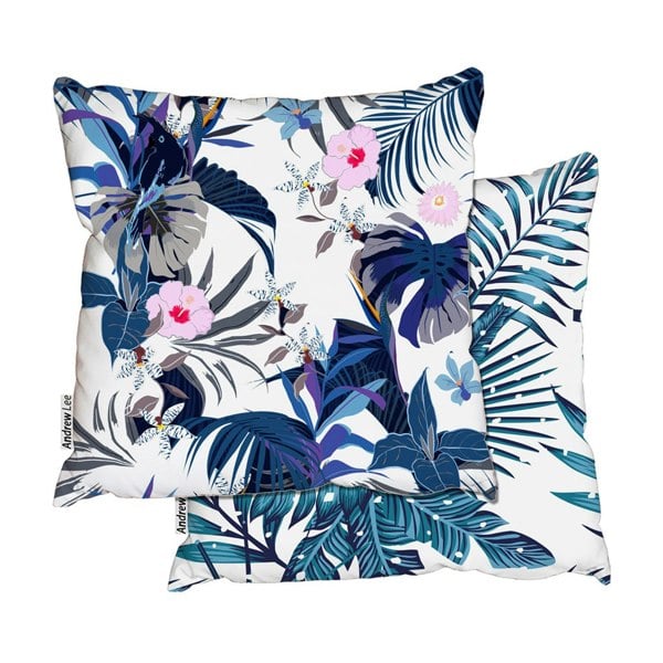 Benjamin Tate Design Blue Winter Floral Collection (Cushion)