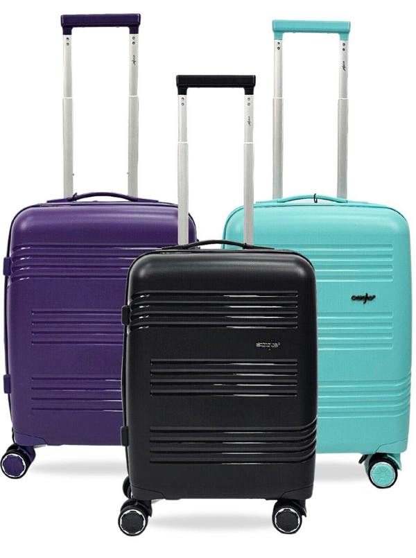 Eagle Luggage Hard Shell Cabin 4 Wheel Luggage TSA Travel Bag