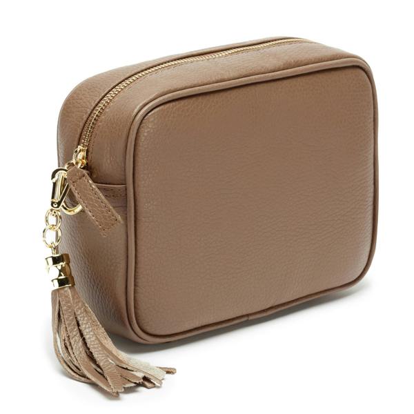 Elie Beaumont Crossbody Tassel Taupe