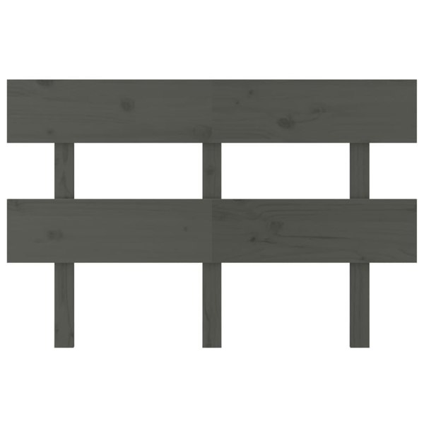 Berkfield Bed Headboard Grey 138x3x81 cm Solid Wood Pine