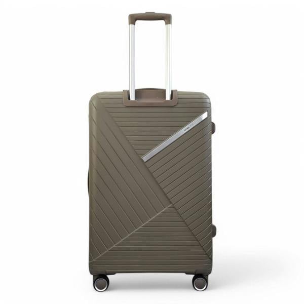 Infinity Luggage Robust PP Hard Shell 8 Wheels Luggage Travel Holiday Cabin Suitcase Set