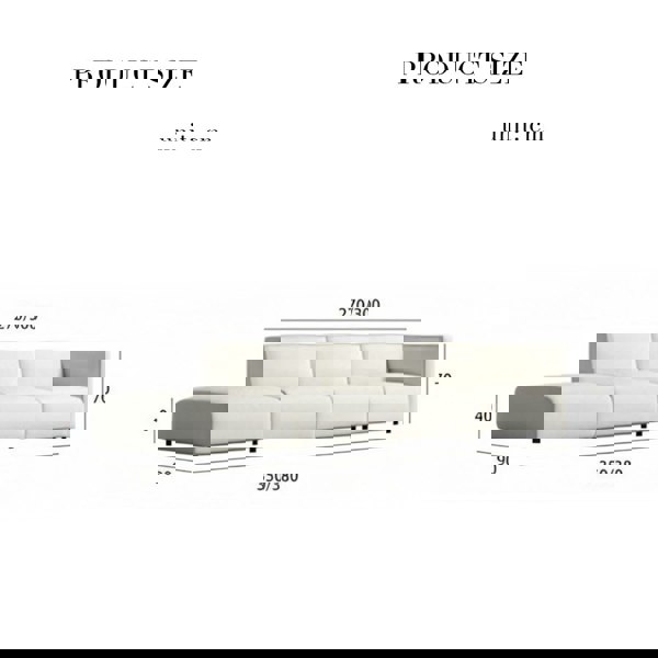 Oakland Four Seater Sofa, Modular Sofa-Weilai Concept-Four Seater 350cm-Weilai Concept