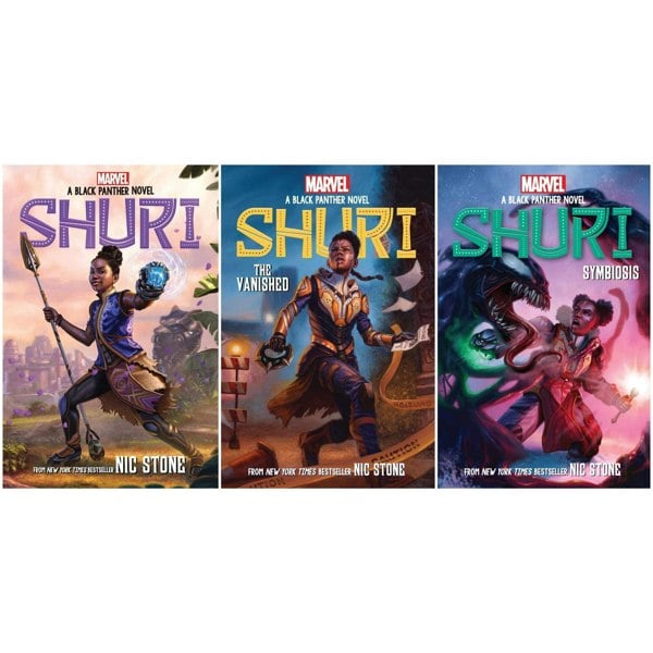 Marvel Black Panther Shuri Series 3 Book Set Shuri: A Black Panther, The Vanished & Symbiosis