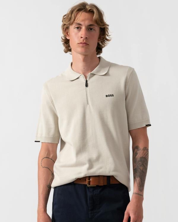 BOSS Green Ever-X PS Mens Polo Shirt - Light Beige 272