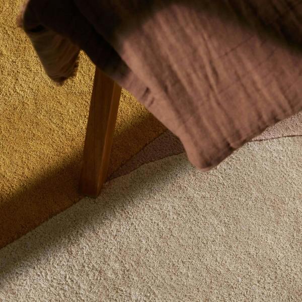 Ted Baker Wool Rug, Beige Multicolour, cotton backing, geometric design, hard-wearing rug, hand-woven rug.