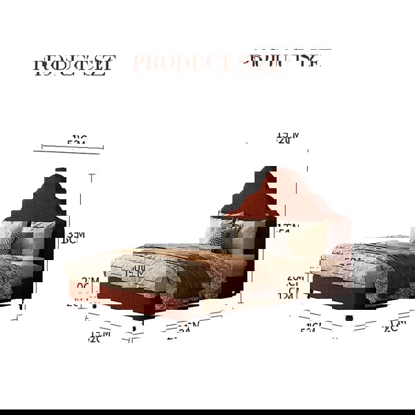 Elara Double Bed, King Size, Super King Size, Flannelette-Rit Concept-Rit Concept