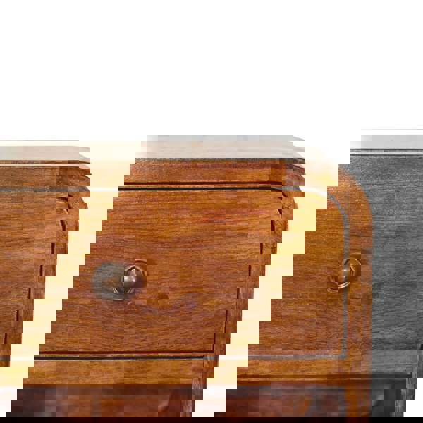 Artisan Furniture Solid Wood Mini Curve Floating Bedside