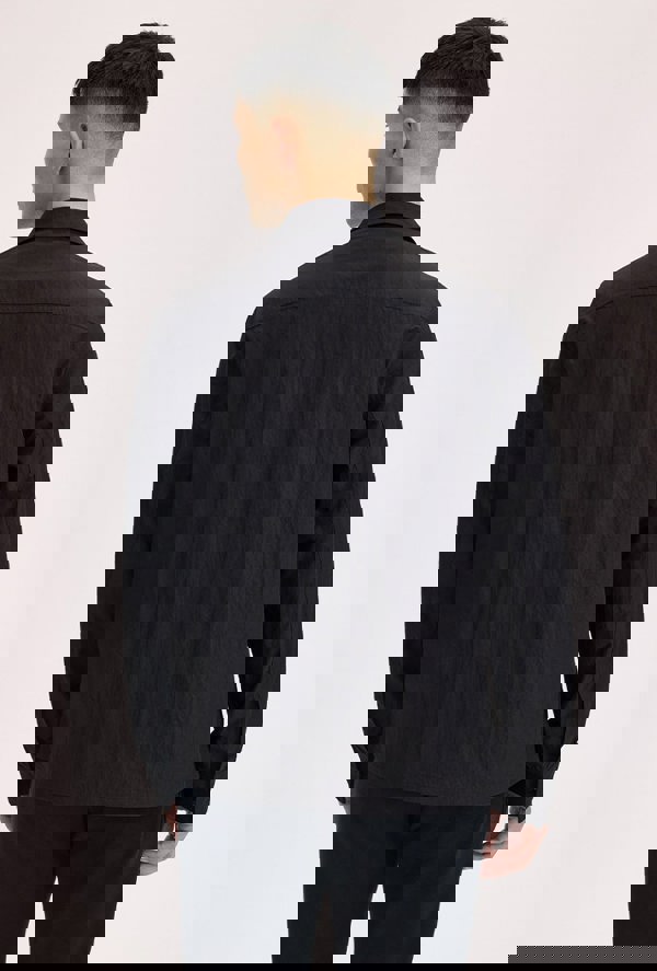 Fred Perry Textured Zip-Through Overshirt