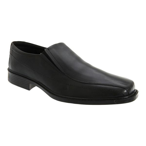 Roamers Mens Superlite Twin Gusset Leather Shoes - Black - 