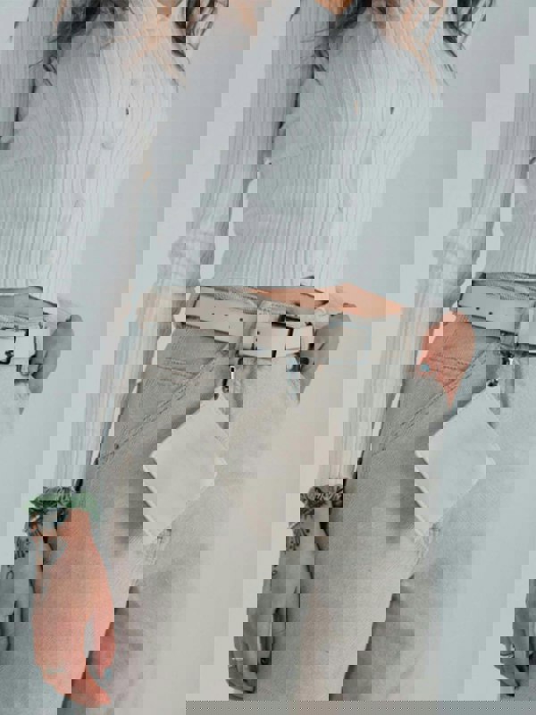 SVNX PU Leather Belt with Dettachable Card Holder