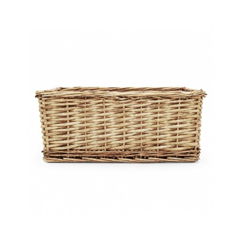 JVL Small Handmade Open Top Wicker Hamper Gift Storage Basket